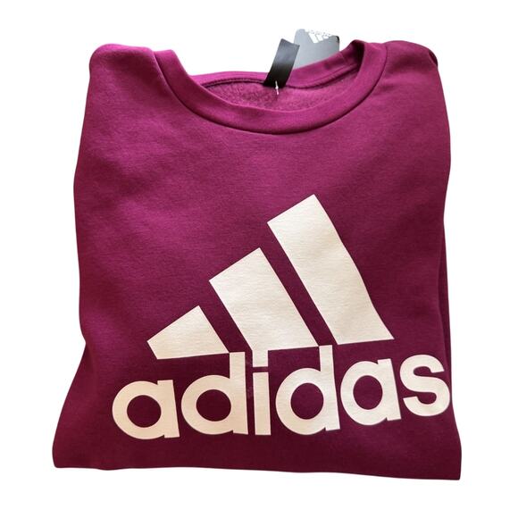 Adidas Golf Crewneck Sweatshirt athleisure Purple Magenta Powerberry Women M NWT - Picture 3 of 10